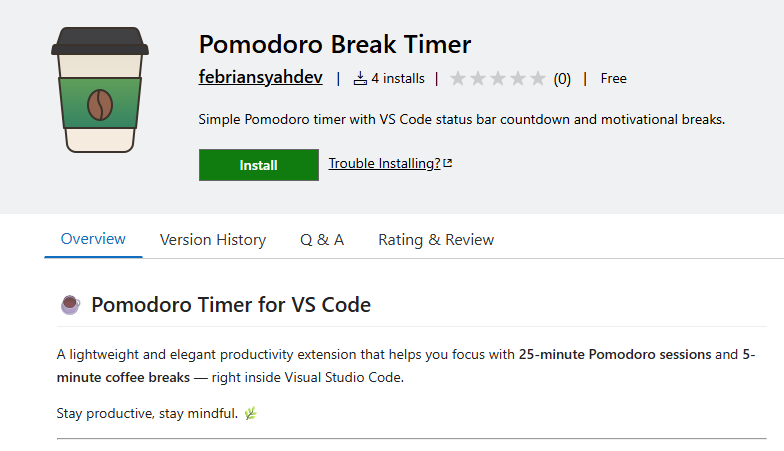 Pomodoro Break Timer