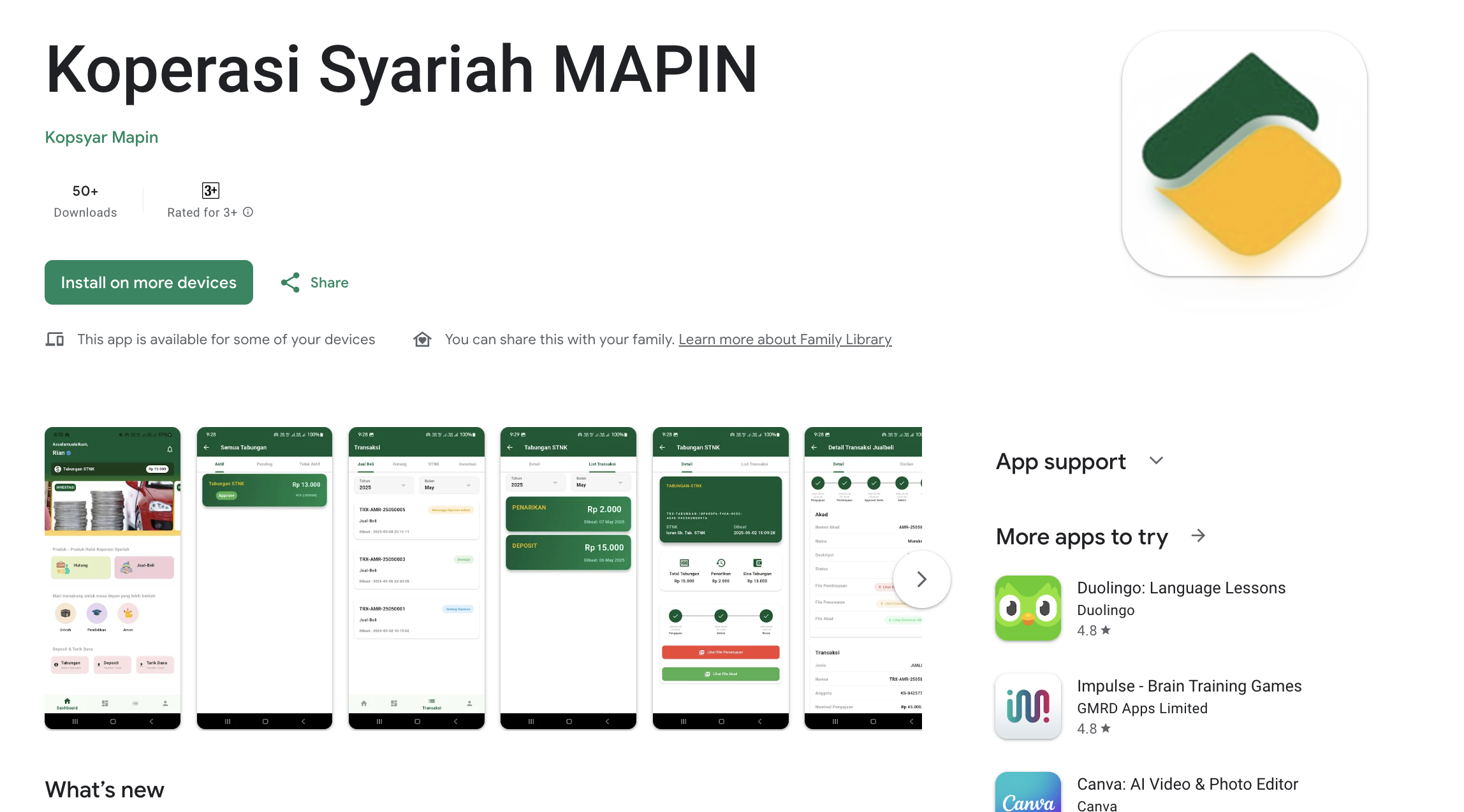 Mobile App Koperasi Syariah